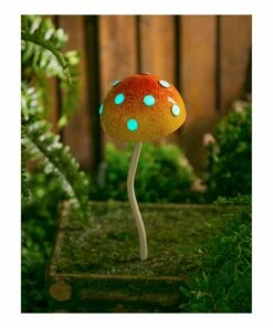 Budget 🤩 Evergreen Yellow Mushroom Garden Stake 💯