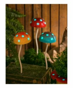 Discount 😀 Evergreen Blue Mushroom Garden Stake 🔥 -Outlet Evergreen Shop zu92297584 alt 3 tm1610904706