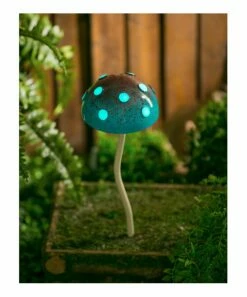 Discount π Evergreen Blue Mushroom Garden Stake π₯