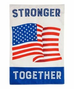 Cheapest 💯 Evergreen 'Stronger Together' Waving Flag Garden Burlap Flag 🤩