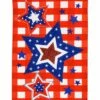 Deals 🔔 Evergreen Red Patriotic Star Trio Outdoor Flag 🥰
