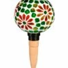Flash Sale 🌟 Evergreen Red Floral Mosaic Glass Watering Globe 👏