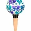 Cheap 💯 Evergreen Purple Butterfly Mosaic Glass Watering Globe 🛒