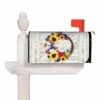 Wholesale 👍 Evergreen White Americana Floral Wreath Mailbox Cover ✔️