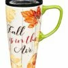 Top 10 🎉 Evergreen Brown 'Fall Is In The Air' Leaf 17-Oz. Travel Mug 👏