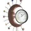 Best Sale ⭐ Evergreen Brown Moon & Stars Thermometer Garden Stake ⭐