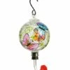 Coupon 🧨 Evergreen Pink & Orange Butterfly Crackle Hummingbird Feeder 💯