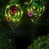 Promo ⌛ Evergreen Green & Red Ladybug Chasing Light Solar Garden Décor 😉