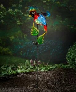 Top 10 🎁 Evergreen Blue & Red Parrot Solar Garden Stake ✨