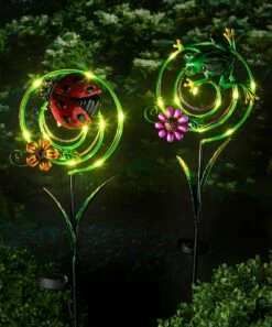 Top 10 👍 Evergreen Green Frog Chasing Light Solar Décor 🛒