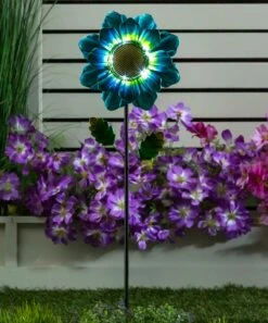 Cheapest ⭐ Evergreen Blue & Green Floral 36" Secret Solar Garden Stake ⭐ 7 Cheapest ⭐ Evergreen Blue & Green Floral 36" Secret Solar Garden Stake ⭐ -Outlet Evergreen Shop zu93535397 alt 2 tm1645548046