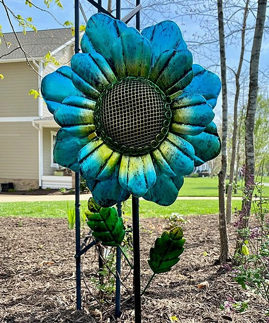 Cheapest ⭐ Evergreen Blue & Green Floral 36" Secret Solar Garden Stake ⭐ 5 Cheapest ⭐ Evergreen Blue & Green Floral 36" Secret Solar Garden Stake ⭐ - Image 5