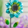 Cheapest ⭐ Evergreen Blue & Green Floral 36" Secret Solar Garden Stake ⭐