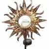 Best reviews of 🥰 Evergreen Brown Sun Crackle Glass Globe Solar Garden Stake ⭐