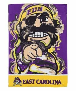 Cheap 👍 Evergreen East Carolina University Purple Justin Patten Outdoor Flag 🛒