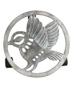 Best deal 😀 Evergreen Distressed White Bird Metal Rolling Plant Trolley 😀 -Outlet Evergreen Shop zu95231148 alt 2 tm1658420912