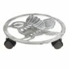 Best deal 😀 Evergreen Distressed White Bird Metal Rolling Plant Trolley 😀