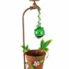Buy 😀 Evergreen Green Solar Drip & Hummingbird Glass Planter 🧨