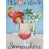 Deals 🌟 Evergreen Blue 'It's 5 O'Clock Somewhere' Outdoor Flag 🎉