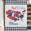 Best deal 🎁 Evergreen Red & White 'Red, White, Bloom' Burlap Outdoor Flag 👏