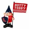New ⭐ Evergreen University Of Mississippi Red & White 'Hotty Toddy' Flag Gnome ⭐