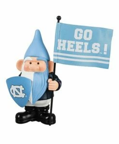 Cheap 🔔 Evergreen University Of North Carolina Blue & White 'Go 👠 Heels' Flag Gnome 🔔