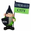Best Sale 🎉 Evergreen Seattle Seahawks Green & Navy Flag Holder Gnome ⌛