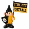Best deal 🧨 Evergreen Pittsburgh Steelers Black & Yellow 'Steel City' Flag Gnome ✔️