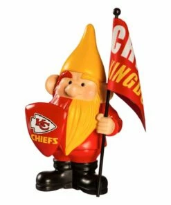 Coupon 🧨 Evergreen Kansas City Chiefs Red & Gold Flag Gnome 🌟