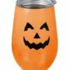 Brand new 😉 Evergreen Orange Glow Jack-O-Lantern 12 Oz. Stainless Steel Wine Tumbler ⌛