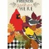 Budget 😀 Evergreen Fall Songbirds Gather Garden Appliqué Flag ⌛