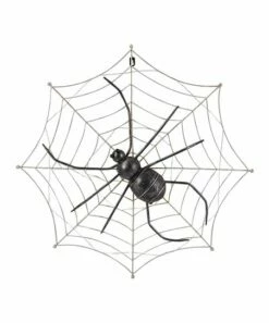 Discount 😍 Evergreen Black Light-Up Spider Web Décor 👍