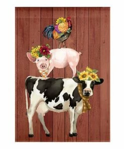 Best deal 😀 Evergreen Farm Stack Garden Linen Flag 😀