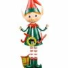 Coupon 🔔 Evergreen Red & Green Bouncy Elf Joy Garden Statue 🎉