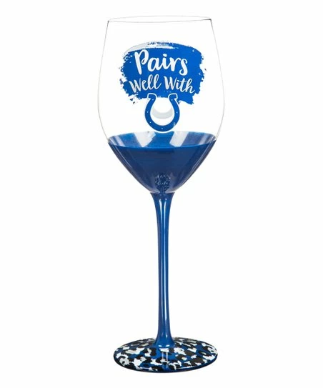 Budget ❤️ Evergreen Indianapolis Colts Blue & Clear 17-Oz. Wineglass & Gift Box ✔️ 1 Budget ❤️ Evergreen Indianapolis Colts Blue & Clear 17-Oz. Wineglass & Gift Box ✔️