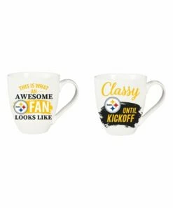 Hot Sale 💯 Evergreen Pittsburgh Steelers Black & Gold Cup O'Java Two-Piece Gift Set 🧨