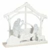 Brand new ❤️ Evergreen White Openwork LED Nativity Décor 🛒