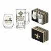 Brand new 🤩 Evergreen New Orleans Saints Gray & Black Drinkware Gift Set 😀