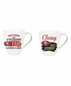 Wholesale 😍 Evergreen San Francisco 49ers Scarlet & Gold Cup O'Java Two-Piece Gift Set 🌟