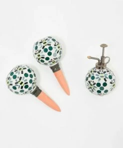 Best deal 🥰 Evergreen Green & Yellow Bee Mosaic Watering Globe Set 🛒