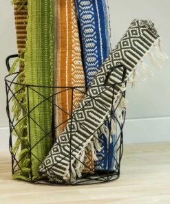 Best Sale 😉 Evergreen Black Metal Basket 🔔