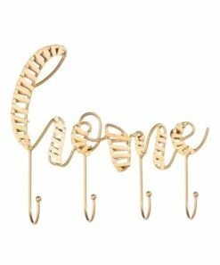 Brand new 👏 Evergreen Brown Rattan 'Home' Wall Hook 👍