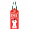 Outlet 😉 Evergreen Red & White 'Santa's Magic Key' Wood Door Hanger 😀