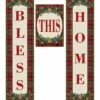 Promo 🧨 Evergreen ❄ Christmas 'Bless This Home' Door Banner Kit 👏