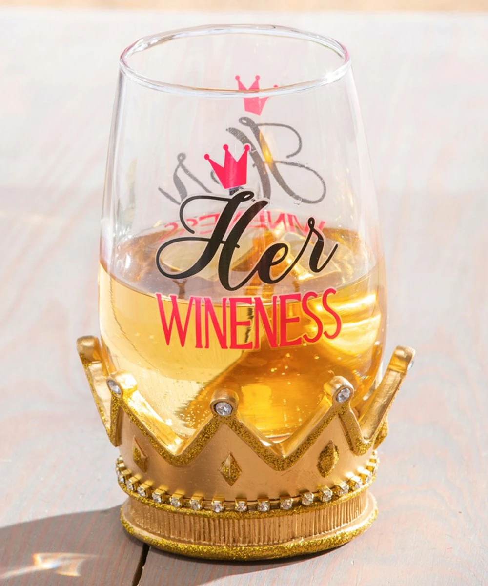 Brand new β¨ Evergreen Black & Red 'Her Wineness' Stemless Wine Glass & Goldtone Coaster π 1 Brand new β¨ Evergreen Black & Red 'Her Wineness' Stemless Wine Glass & Goldtone Coaster π