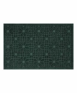 Top 10 ✔️ Evergreen Floral Stained Glass 2' X 3' Aqua Shield Doormat 🔥