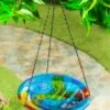 Promo 🔥 Evergreen Hummingbird Glass Hanging Birdbath 🎁