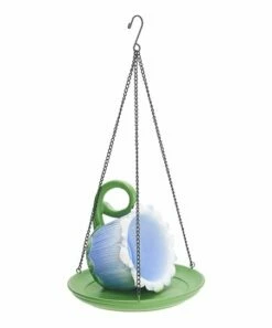 Flash Sale 🌟 Evergreen Purple Teacup Hanging Bird Feeder 🧨